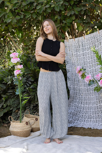 POLKA DOT BALLOON PJS | MODA PLUS | SM26819