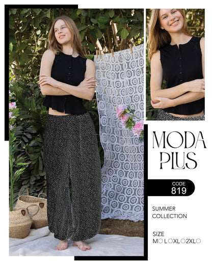 POLKA DOT BALLOON PJS | MODA PLUS | SM26819