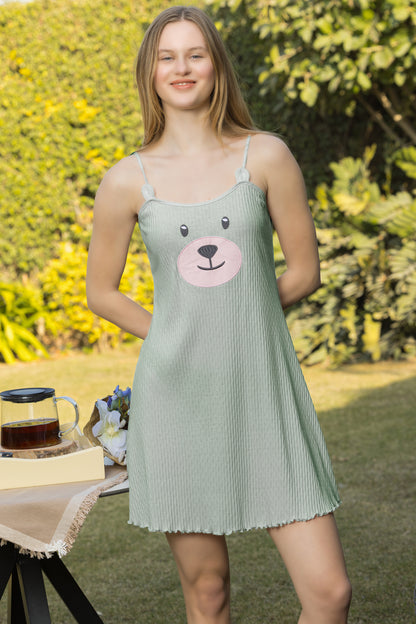 TEDDY FACE DRESS | MODA PLUS | SM26832