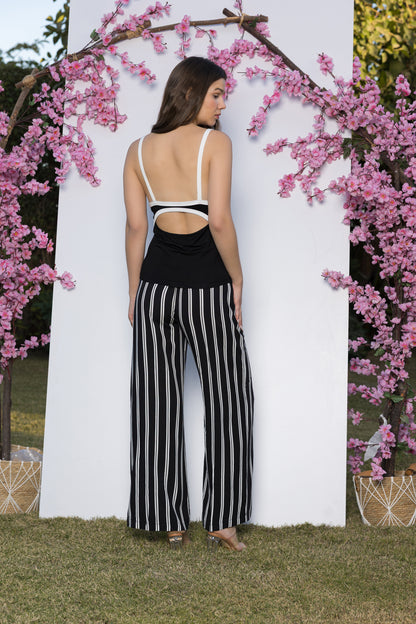 DOUBLE STRIPED PAJAMAS | MODA PLUS | SM26856