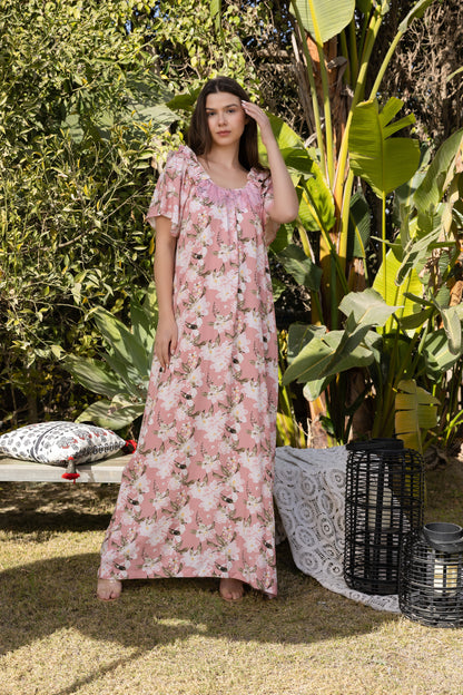 SOFT FLORAL GOWN | MODA PLUS | SM26860