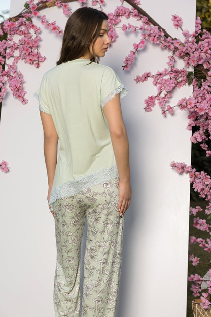 LACE FLORAL PAJAMAS | MODA PLUS | SM26870