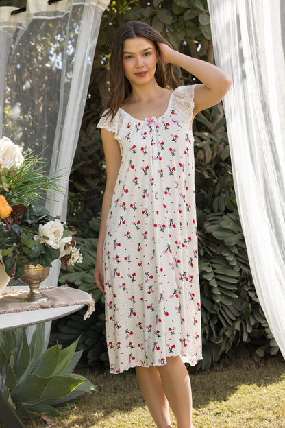 CHERRY LOVE MIDI GOWN | MODA PLUS | SM26878