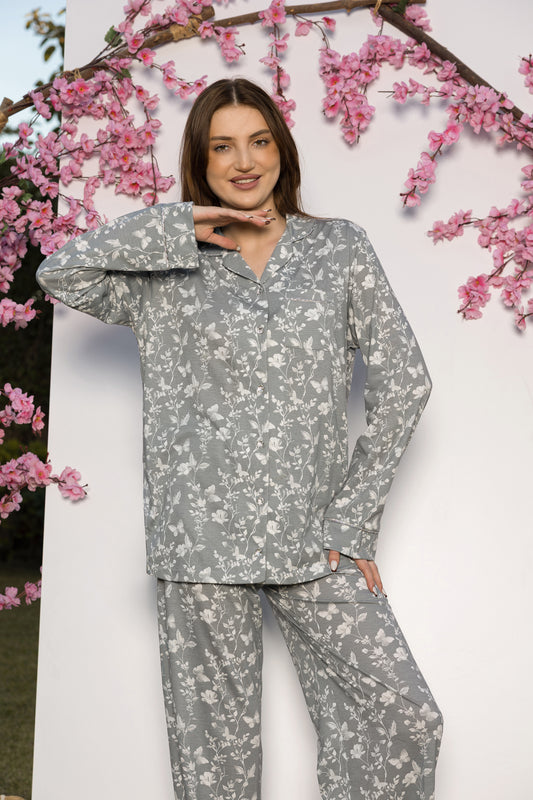 FLORAL CLASSIC PAJAMAS | MODA PLUS | SM26885