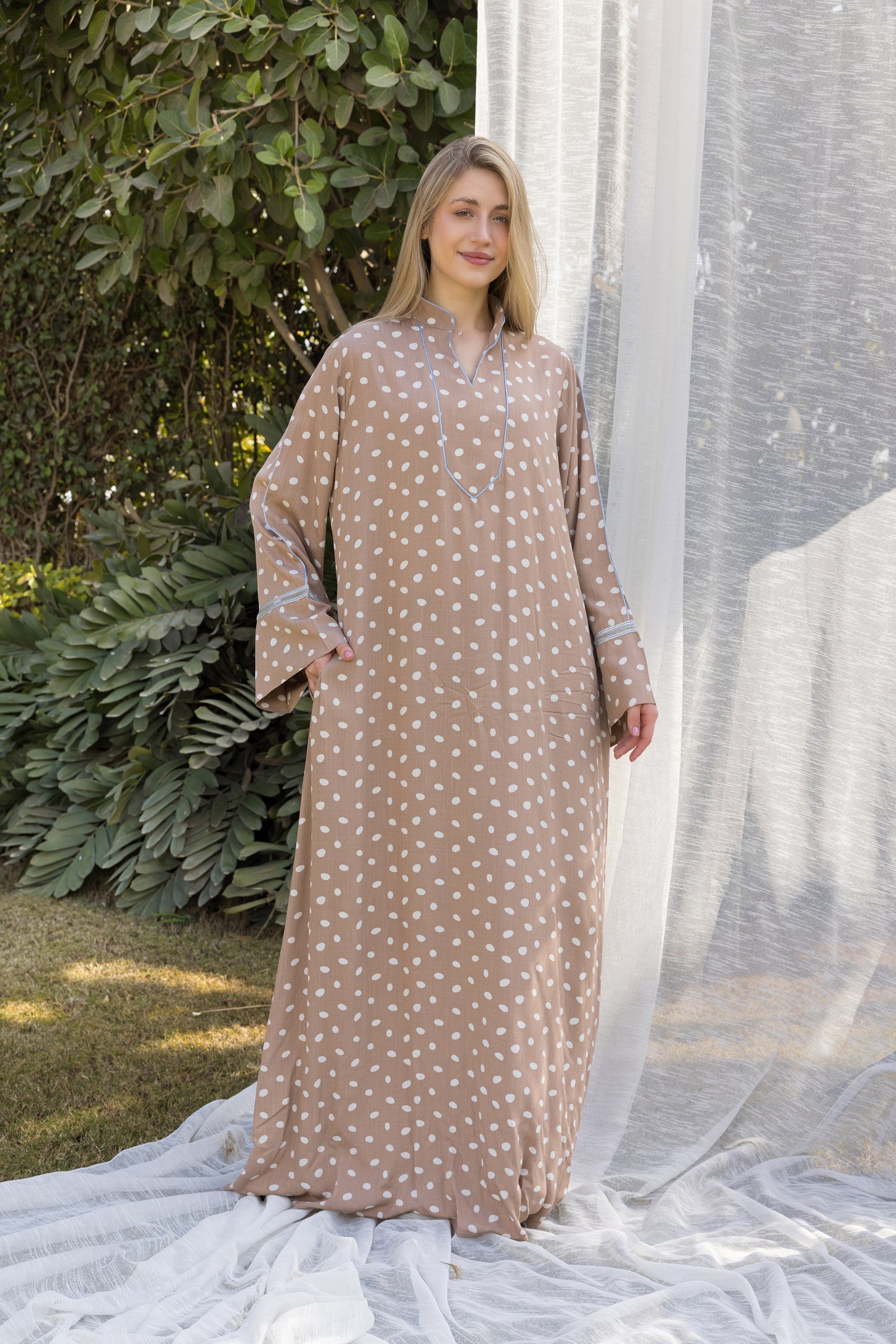 POLKA DOT GALABEYA | MODA PLUS | SM26896