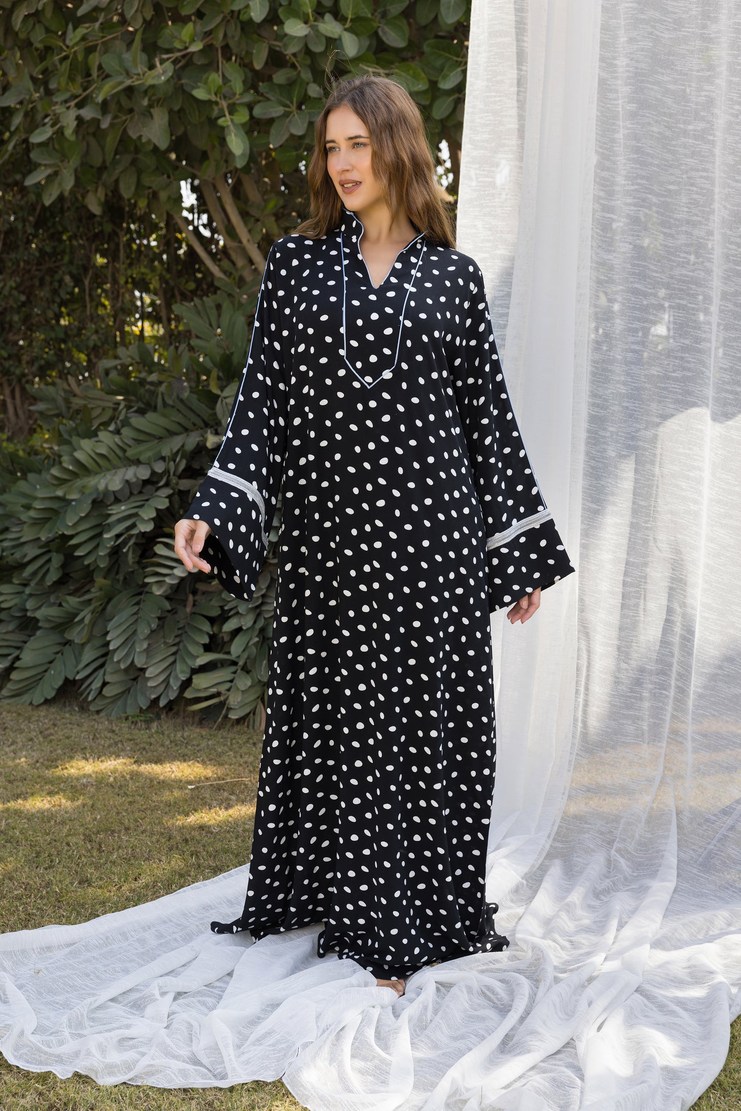 POLKA DOT GALABEYA | MODA PLUS | SM26896