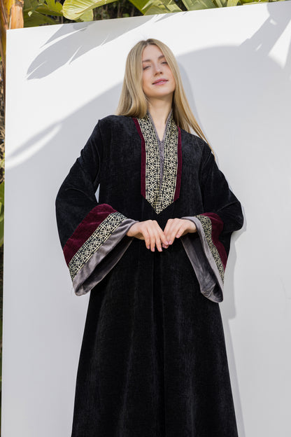 VELOUR GALABEYA| JAMILA BY PLUS | RAMADAN COLLECTION | SM26901