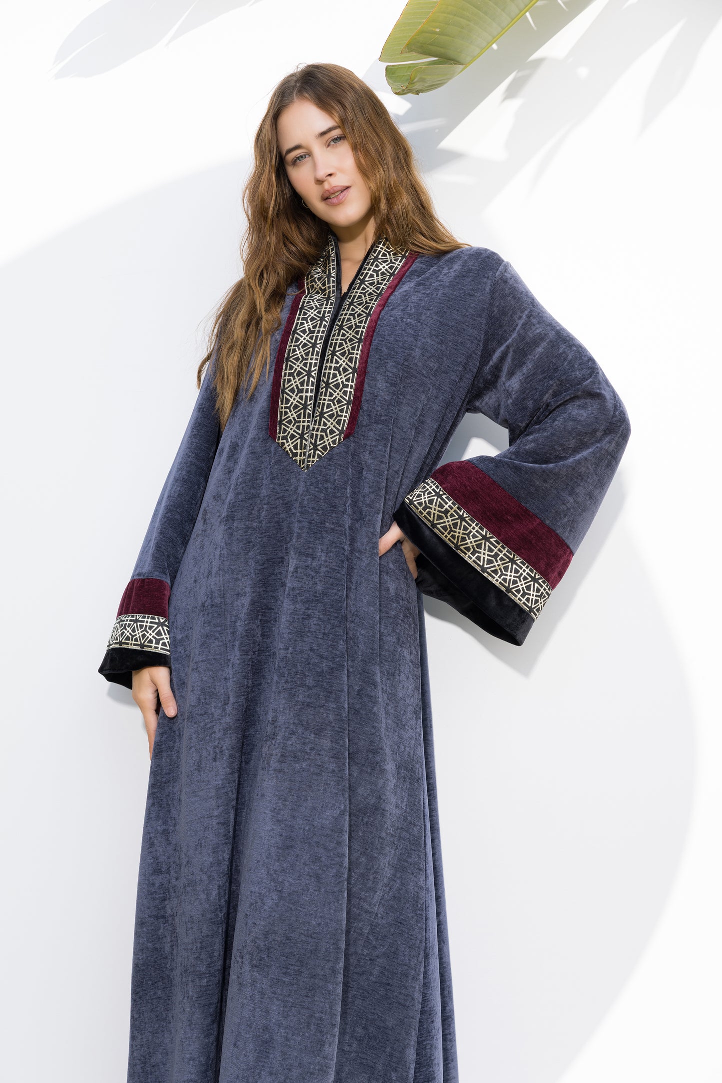 VELOUR GALABEYA| JAMILA BY PLUS | RAMADAN COLLECTION | SM26901