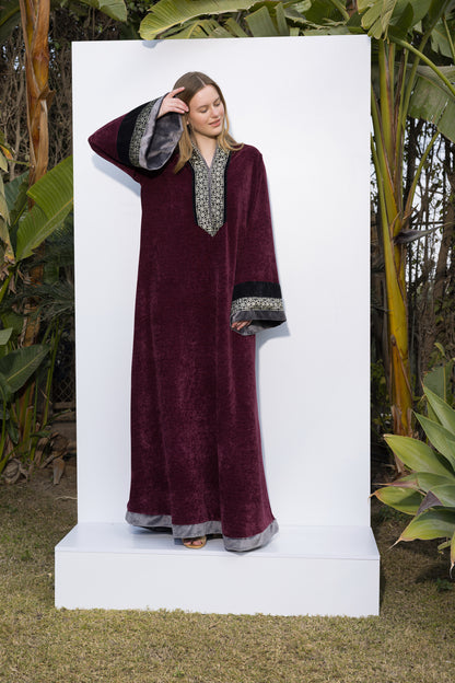 VELOUR GALABEYA| JAMILA BY PLUS | RAMADAN COLLECTION | SM26901