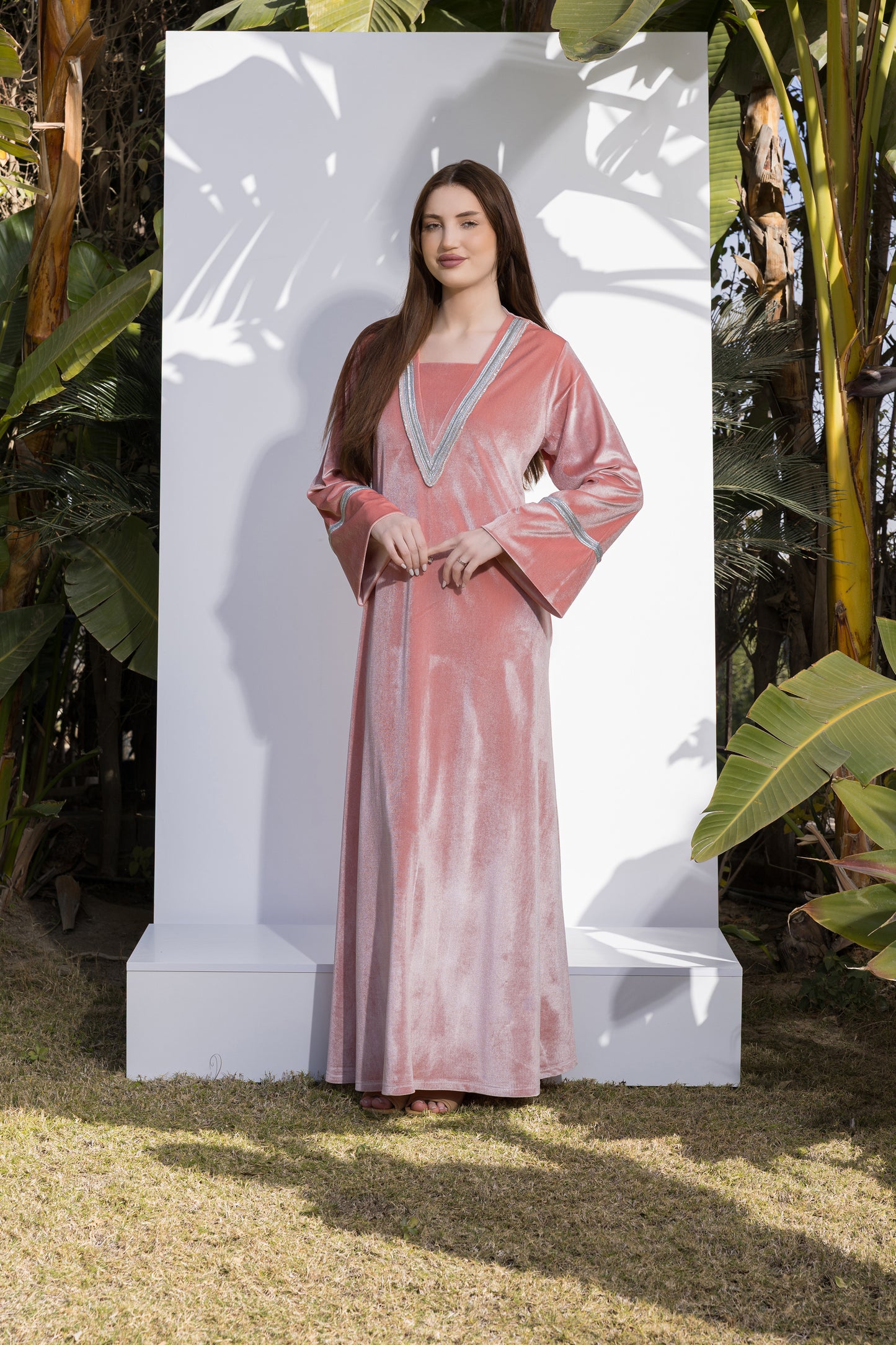 SILVERISH GALABEYA | JAMILA BY PLUS | RAMADAN COLLECTION | SM26909