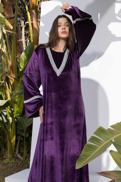 SILVERISH GALABEYA | JAMILA BY PLUS | RAMADAN COLLECTION | SM26909