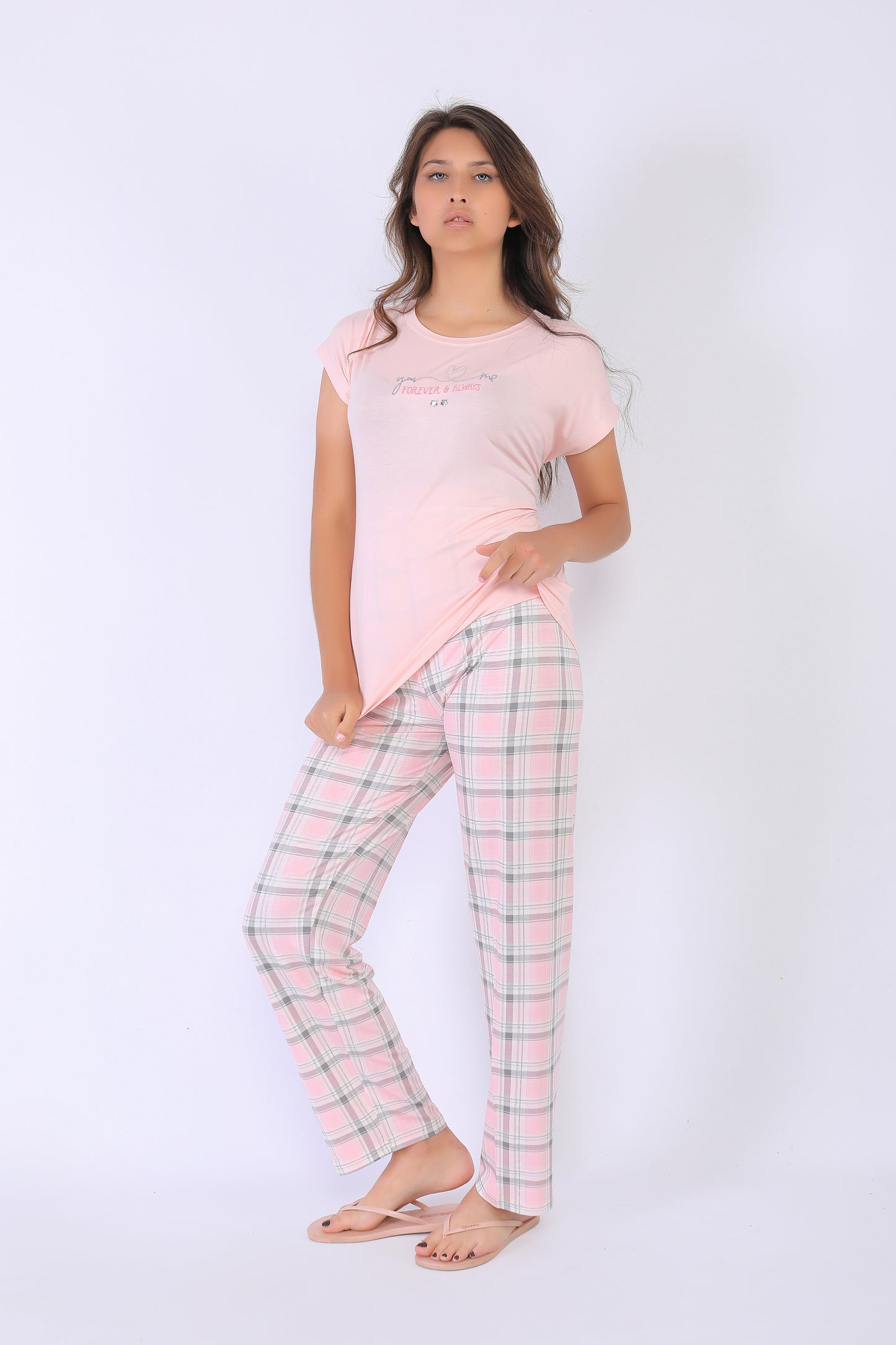 PINK CHECKER PAJAMAS | KIKO BY PLUS| SM743