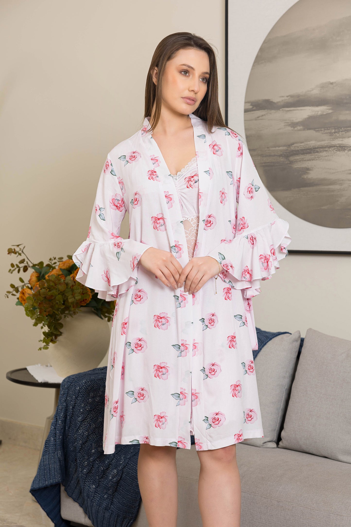 ROSES ROBE SET | MODA PLUS | SM25873