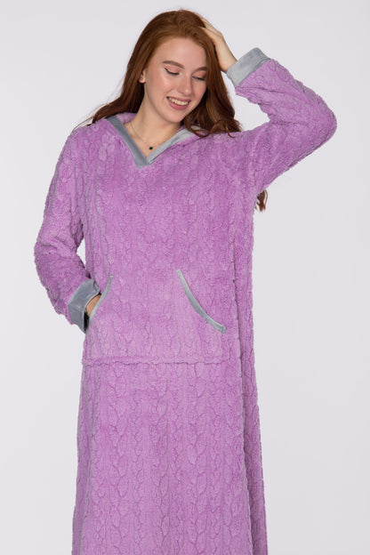 SOLID FLEECE GOWN | EASY BY PLUS | WN430