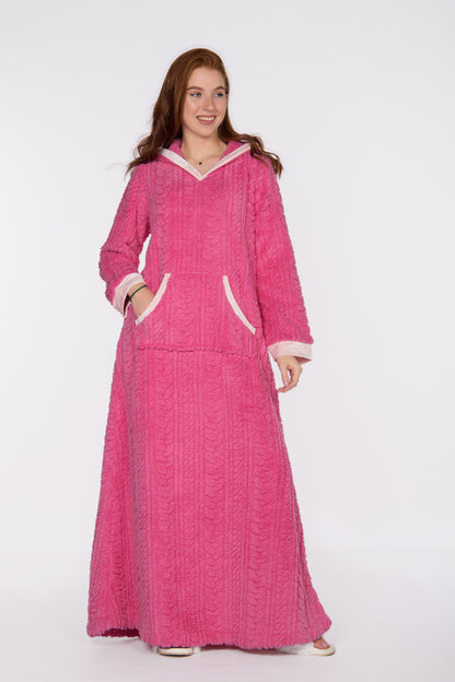 SOLID FLEECE GOWN | EASY BY PLUS | WN430