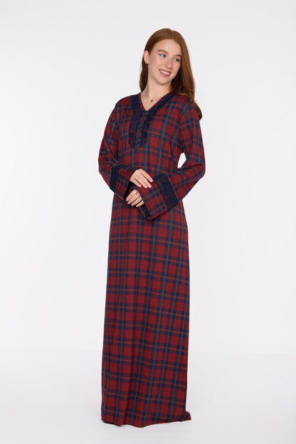 LACE SLEEVES GOWN | EASY BY PLUS | WN433