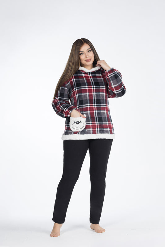 RED CHECKER PJS | MODA PLUS | WN26383
