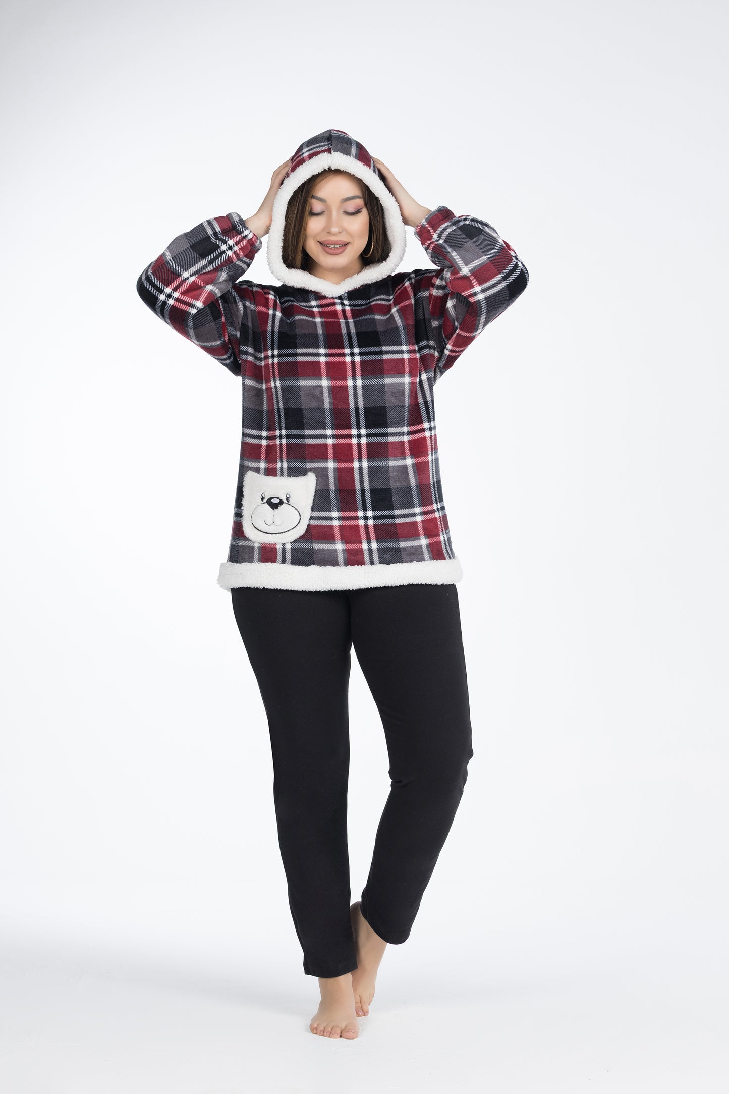 RED CHECKER PJS | MODA PLUS | WN26383