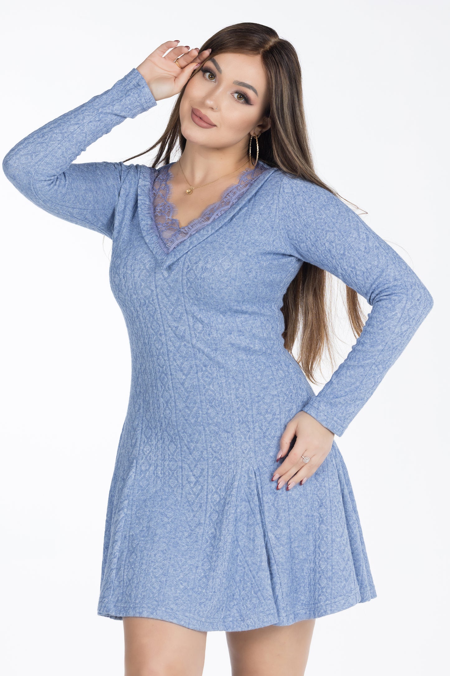 SHORT LACE GOWN | MODA PLUS | WN26365