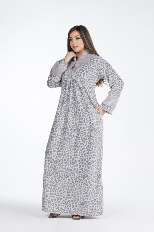 LEOPARD GOWN | MODA PLUS | WN26389