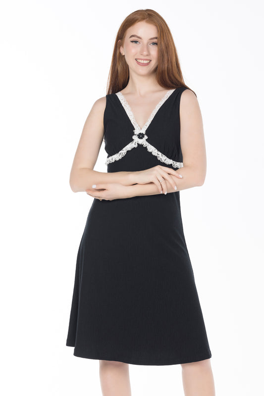 WHITE LACE MIDI DRESS | MODA PLUS | SM25507