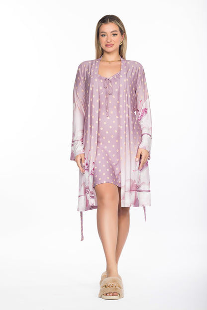 BALLERINA SHORT ROBE SET | MODA PLUS | SM25863