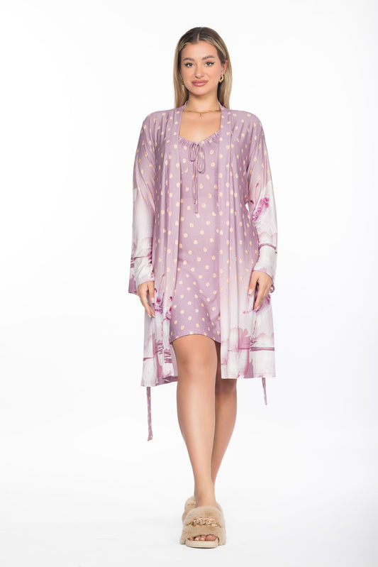 BALLERINA SHORT ROBE SET | MODA PLUS | SM25863