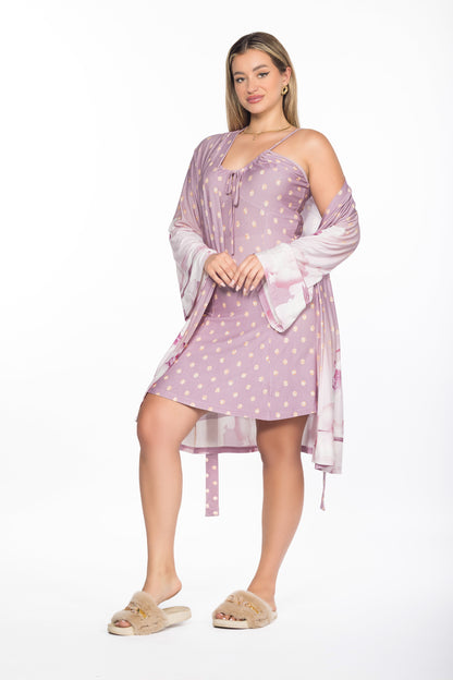 BALLERINA SHORT ROBE SET | MODA PLUS | SM25863
