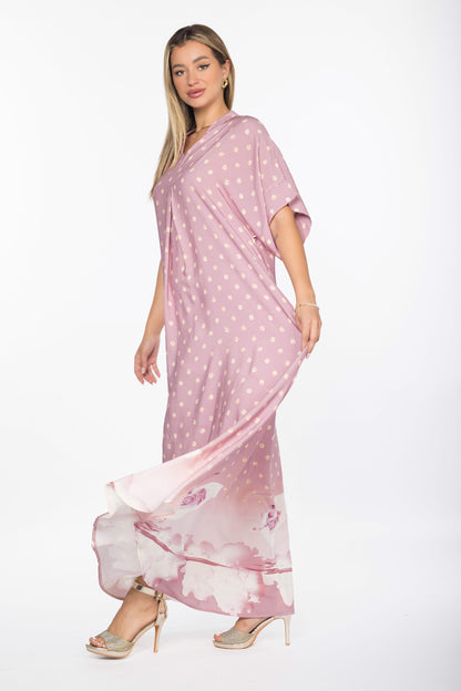 BALLERINA SHORT SLEEVES GOWN | MODA PLUS | SM25864