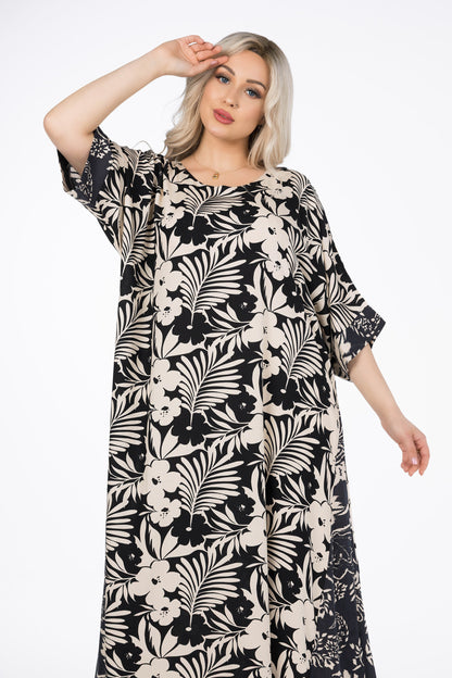 TWO TONED GALABEYA | MODA PLUS | SM25930