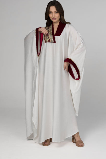 DEEP RED KAFTAN | MODA PLUS | SM25960