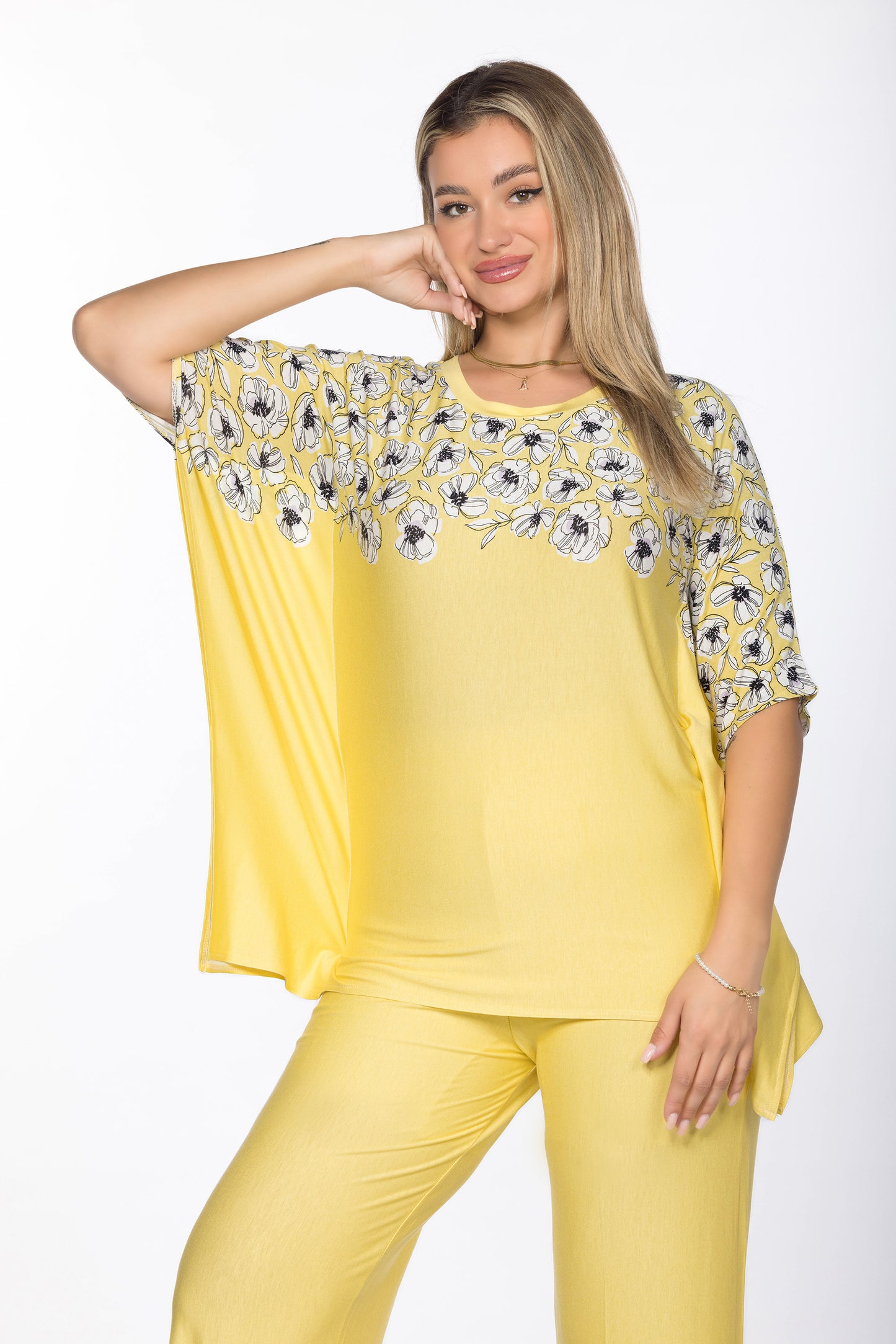 YELLOWISH PAJAMAS | MODA PLUS | SM25994