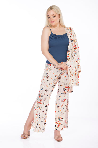 FLOWERISH PAJAMA SET | MODA PLUS | SM423