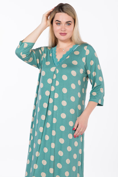 BIG DOTS MIDI GOWN | MODA PLUS | SM508