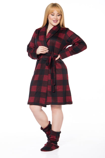 Checker Robe | Moda Plus | Robes