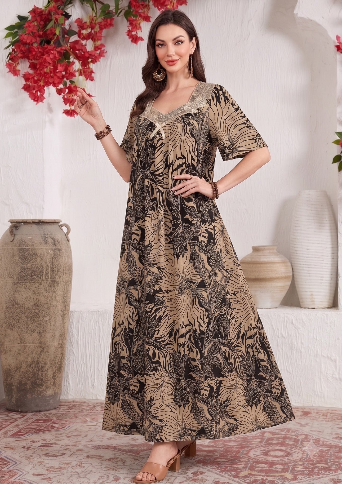 CAFE FLORA GOWN | MODA PLUS | SM26753