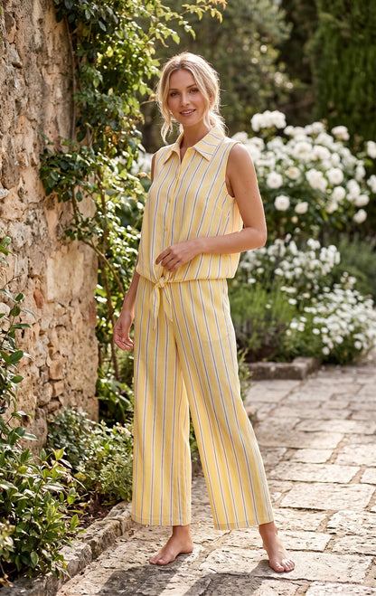 DOUBLE STRIPED PJS | MODA PLUS | SM26617