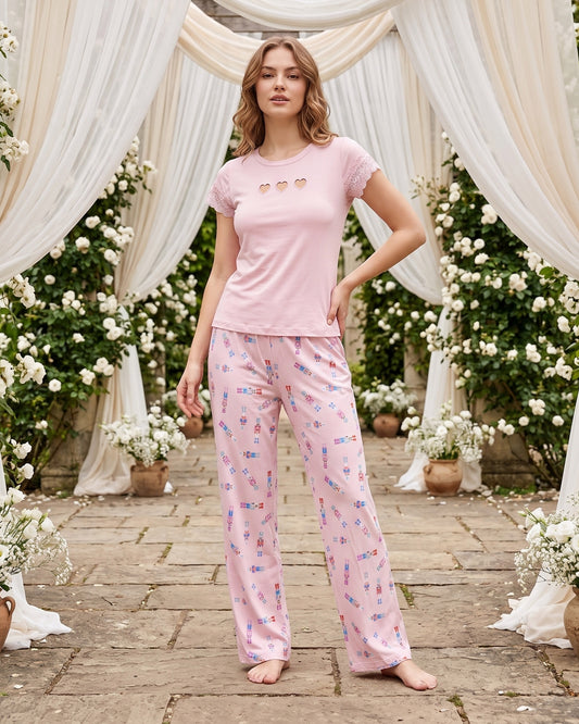 TOMMY X HEARTS PJS | MODA PLUS | SM26742