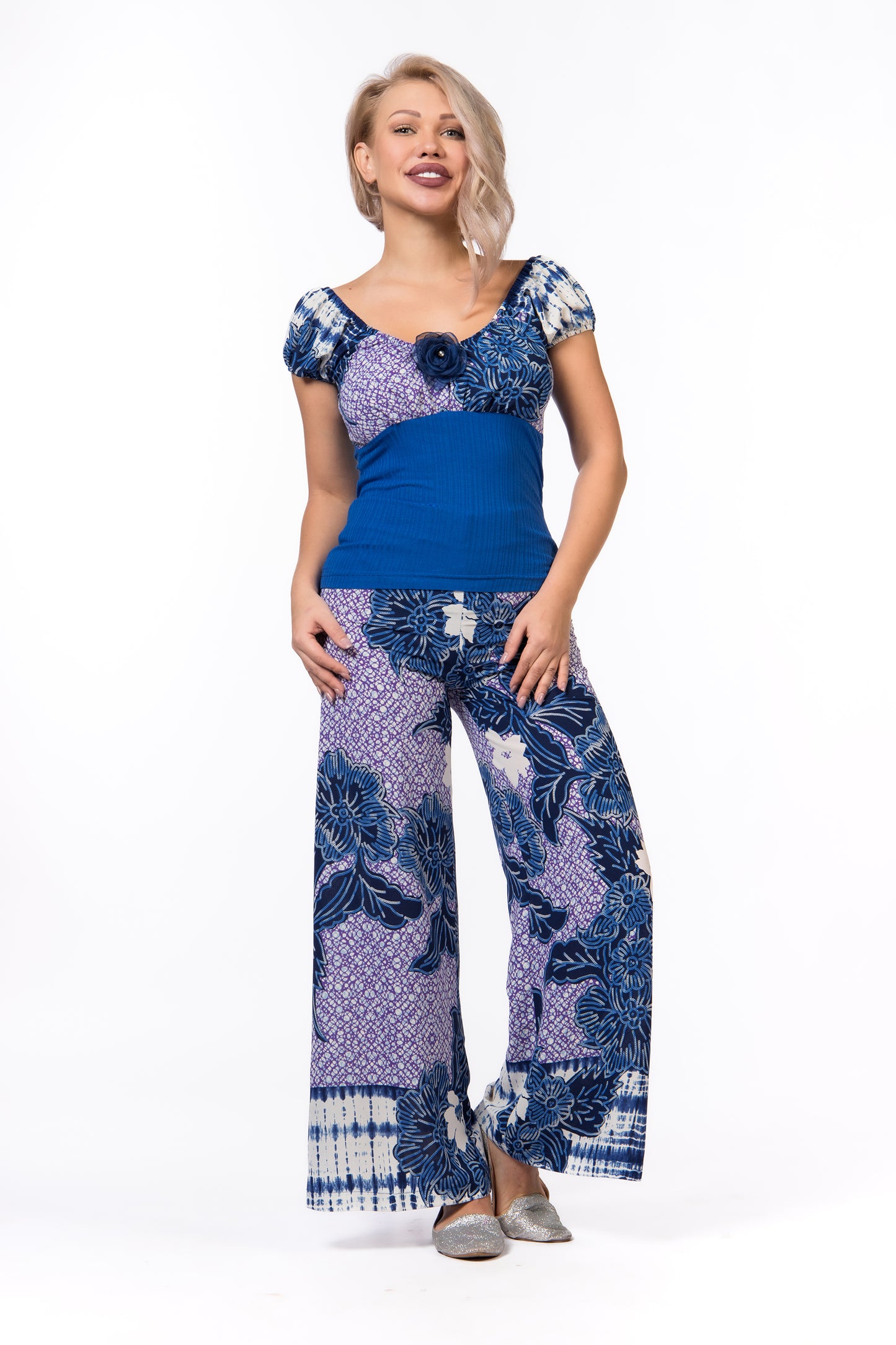 Blossom Blue Pajamas | Moda Plus | Night Wear