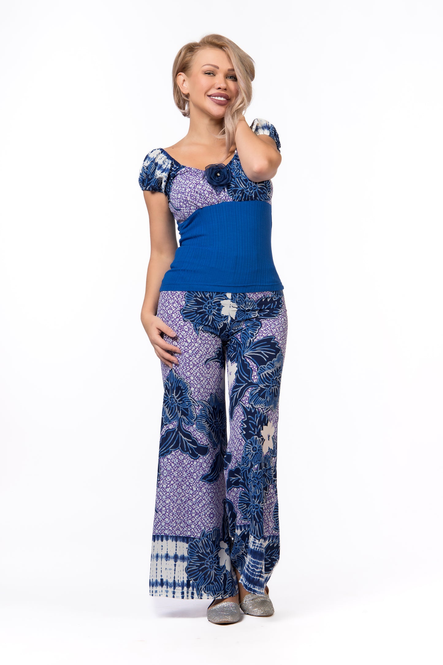 Blossom Blue Pajamas | Moda Plus | Night Wear