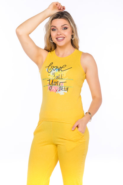 Love Is All You Need Yellow | Moda Plus | Night Wear