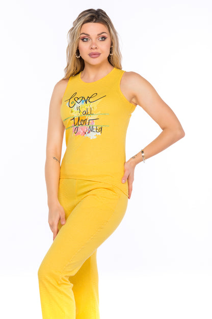 Love Is All You Need Yellow | Moda Plus | Night Wear